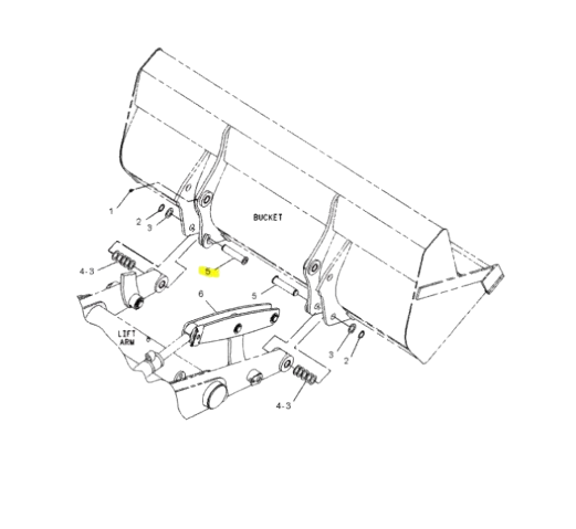Bolt Cupa Buldoexcavator Caterpillar 1301918