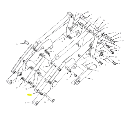 Bolt Dinte Buldoexcavator Caterpillar 111-4343