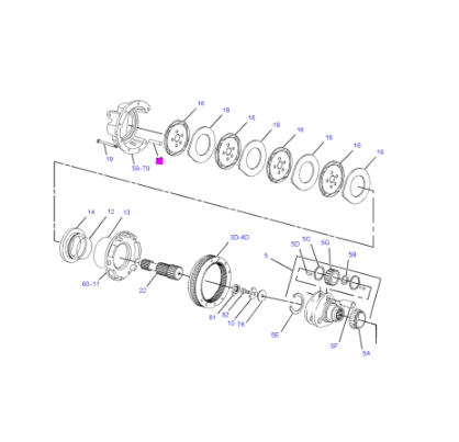 Bolt Punte Buldoexcavator Caterpillar 9R-2474