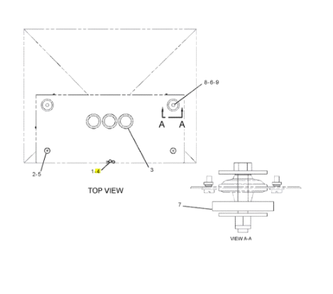 Bolt pentru Buldoexcavator Caterpillar 1B-0676