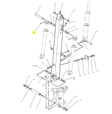 Bolt pentru Buldoexcavator Caterpillar 8C8513