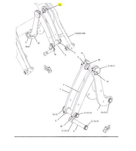 Bucsa Brat pentru utilaje Caterpillar 9R1107