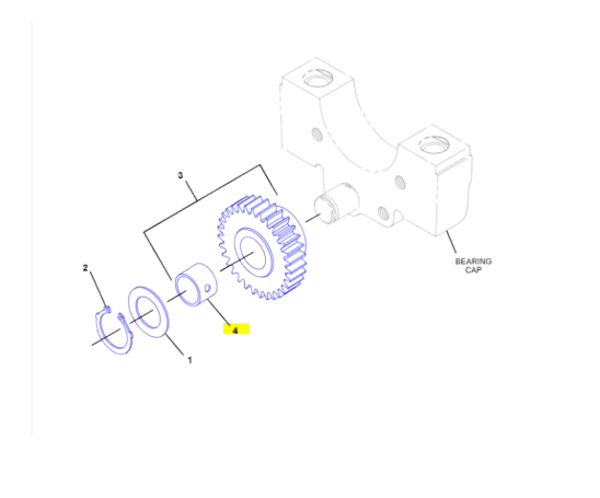 Bucsa Pompa Ulei pentru Caterpillar 067-6927