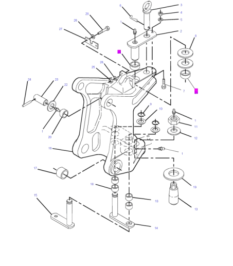 Bucsa pentru Buldoexcavator Caterpillar 9R0614