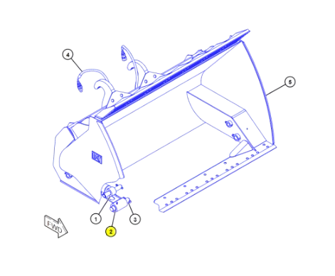 Bucsa pentru Cupa Buldoexcavator CAT 2787066