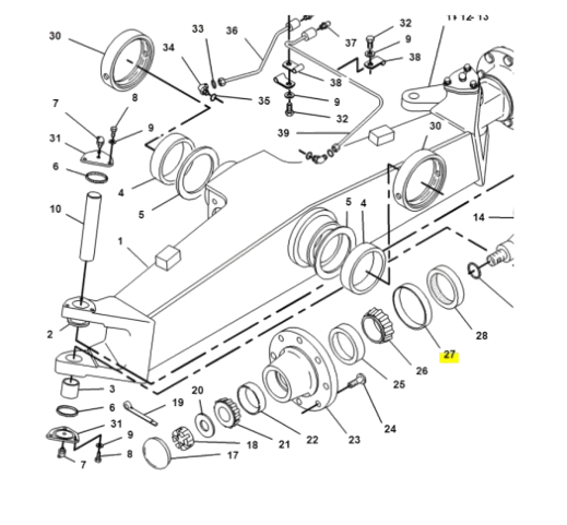 Camasa Punte Buldoexcavator Caterpillar 6V8145