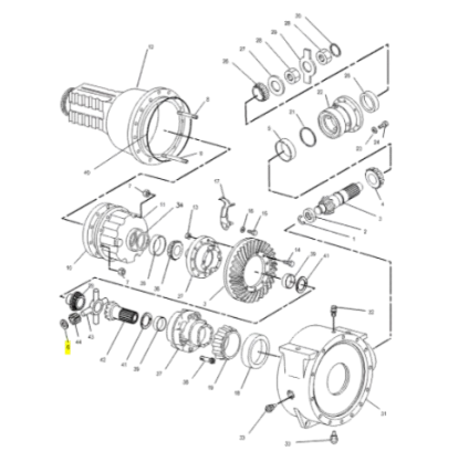 Distantier Butuc Buldoexcavator CAT 9R-2489
