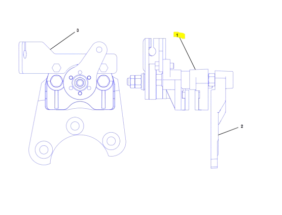 Kit Placute Frana Buldoexcavator CAT 2303810