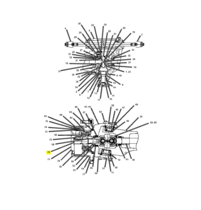 Pinion Planetar Buldoexcavator CAT 119-7042
