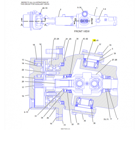 Rulment Pivot Buldoexcavator CAT 310426