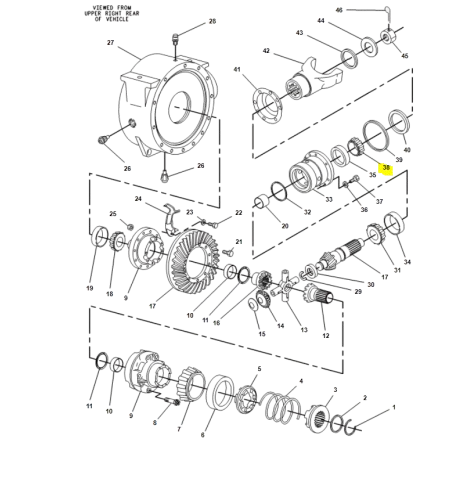 Rulment Pivot Buldoexcavator CAT 7T-6653