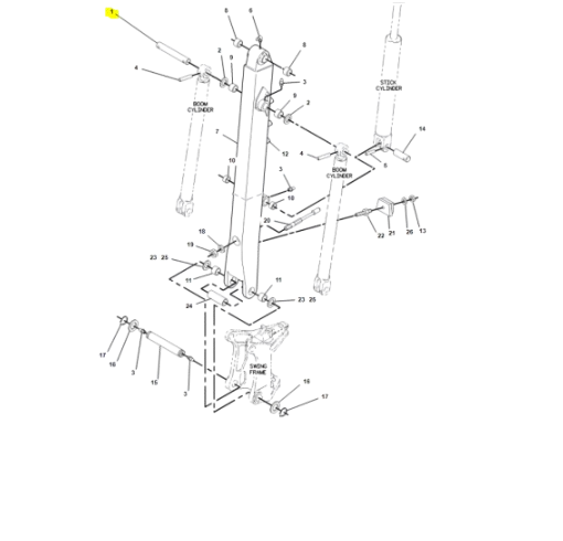 Bolt Brat Buldoexcavator Caterpillar 9R-6157