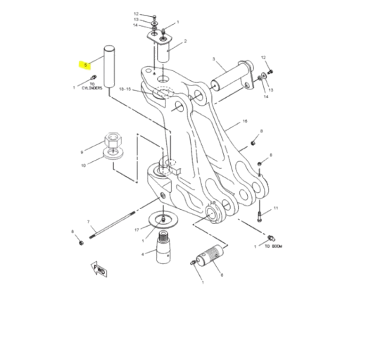 Bolt Brat Buldoexcavator Caterpillar 9R8579