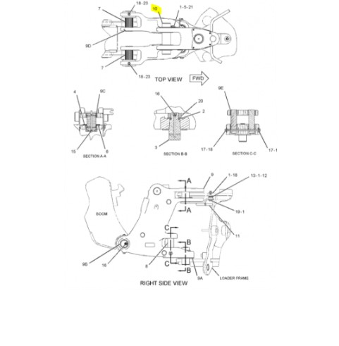 Bolt Buldoexcavator Caterpillar 213-6709