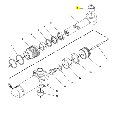 Bucsa Cilindru Rotire Buldoexcavat. CAT 9R5922