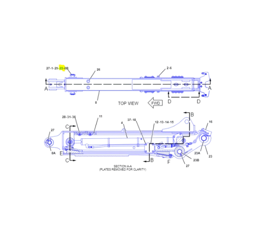 Bolt Buldoexcavator Caterpillar 3084665