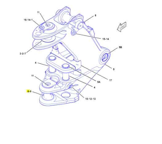 Bolt Buldoexcavator Caterpillar 316-6951