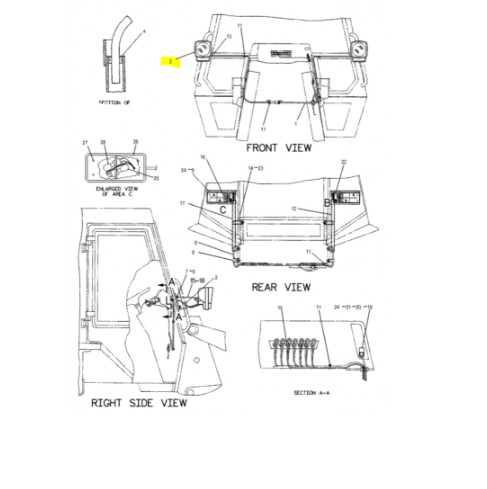 Far pentru Buldoexcavator Caterpillar 3E-7584