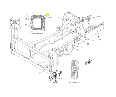 Patina Cala Buldoexcavator Caterpillar 1931687