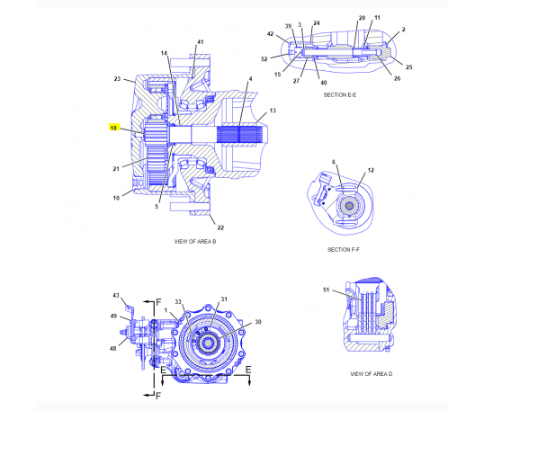 Ax Planetar Buldoexcavator Caterpillar 2107305