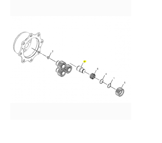 Ax Planetar Butuc Buldoexcavator CAT 2157488