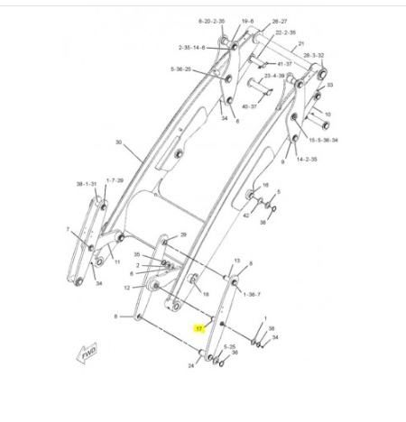 Bolt Buldoexcavator Caterpillar 216-8488