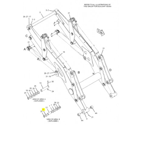 Distantier Buldoexcavator Caterpillar 1114337
