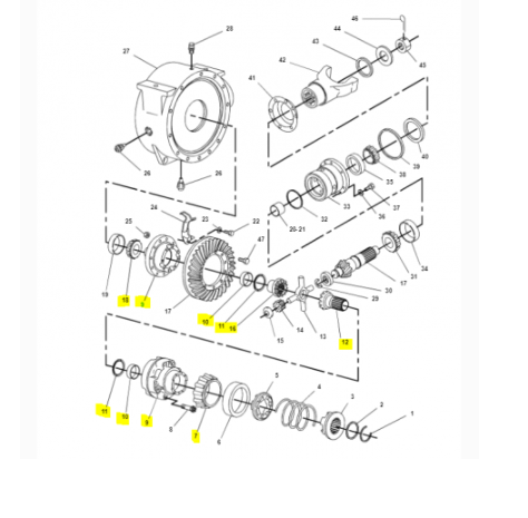 Diferential Buldoexcavator Caterpillar 9R2480