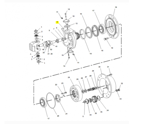 Fuzeta Buldoexcavator Caterpillar 9R2845