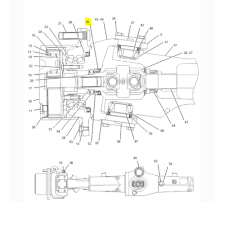 Simering Buldoexcavator Caterpillar 1197045